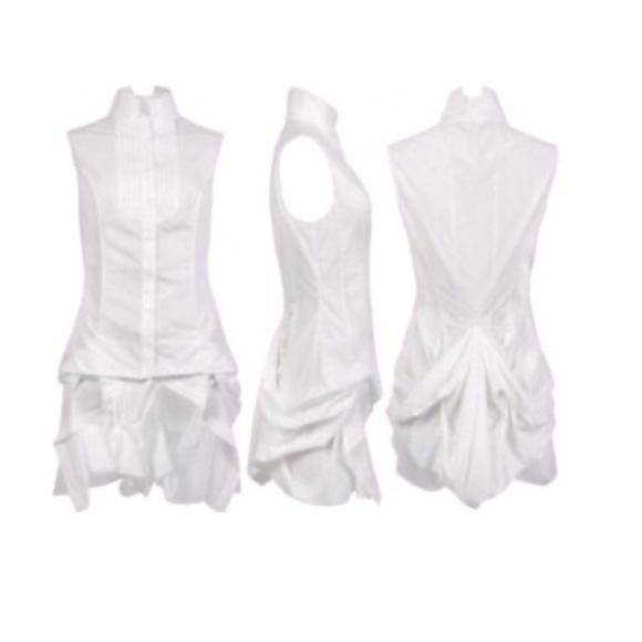 All Saints Tops - NWOT RARE Allsaints Katerina Victorian Gilet Bustle Blouse